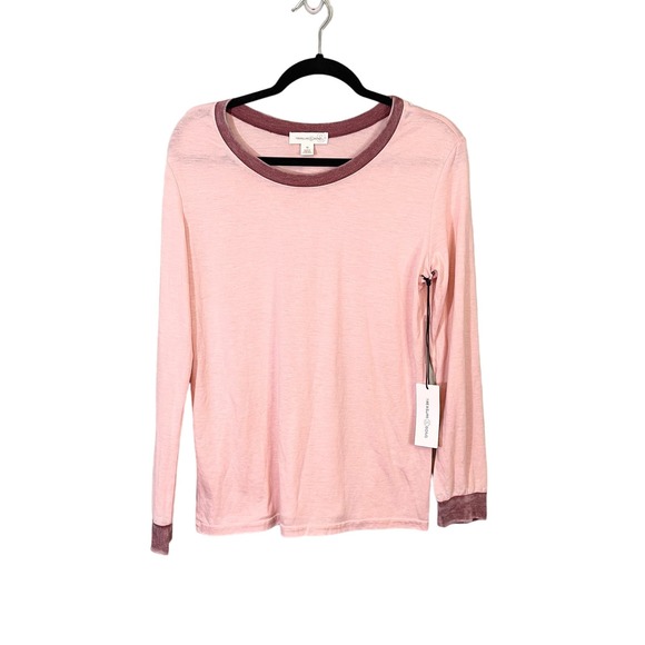 TREASURE & BOND Women's Pink Super Soft Pullover Long Sleeve Shirt Medium NWT - Picture 1 of 9